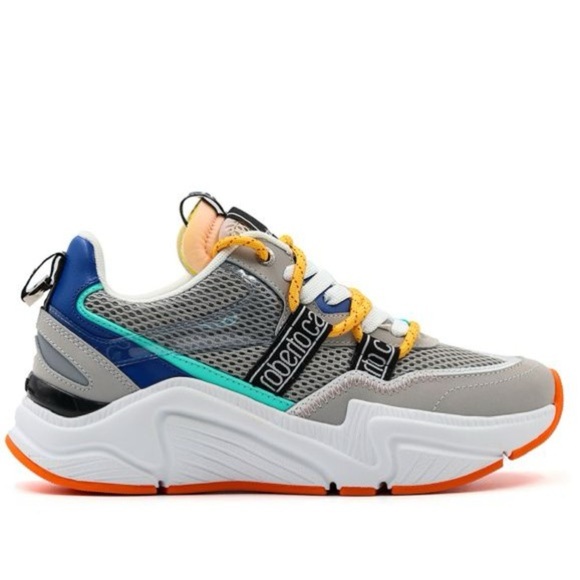 Roberto Cavalli Sport Netted Colorblock Sneakers Size 7.5 - Picture 1 of 11